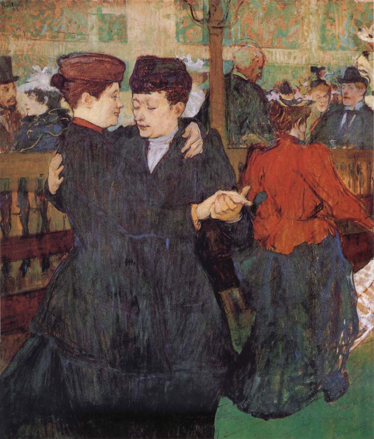 Two Women Dancing at the Moulin Rouge